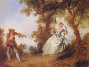 Nicolas Lancret THe Swing painting